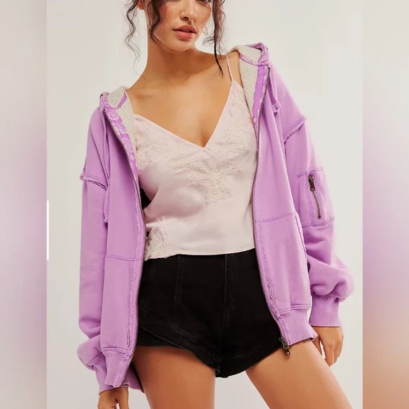 "Hold" We the Free By Your Side Lined Hoodie BubbleTea Small NWT $148 - Picture 2 of 9